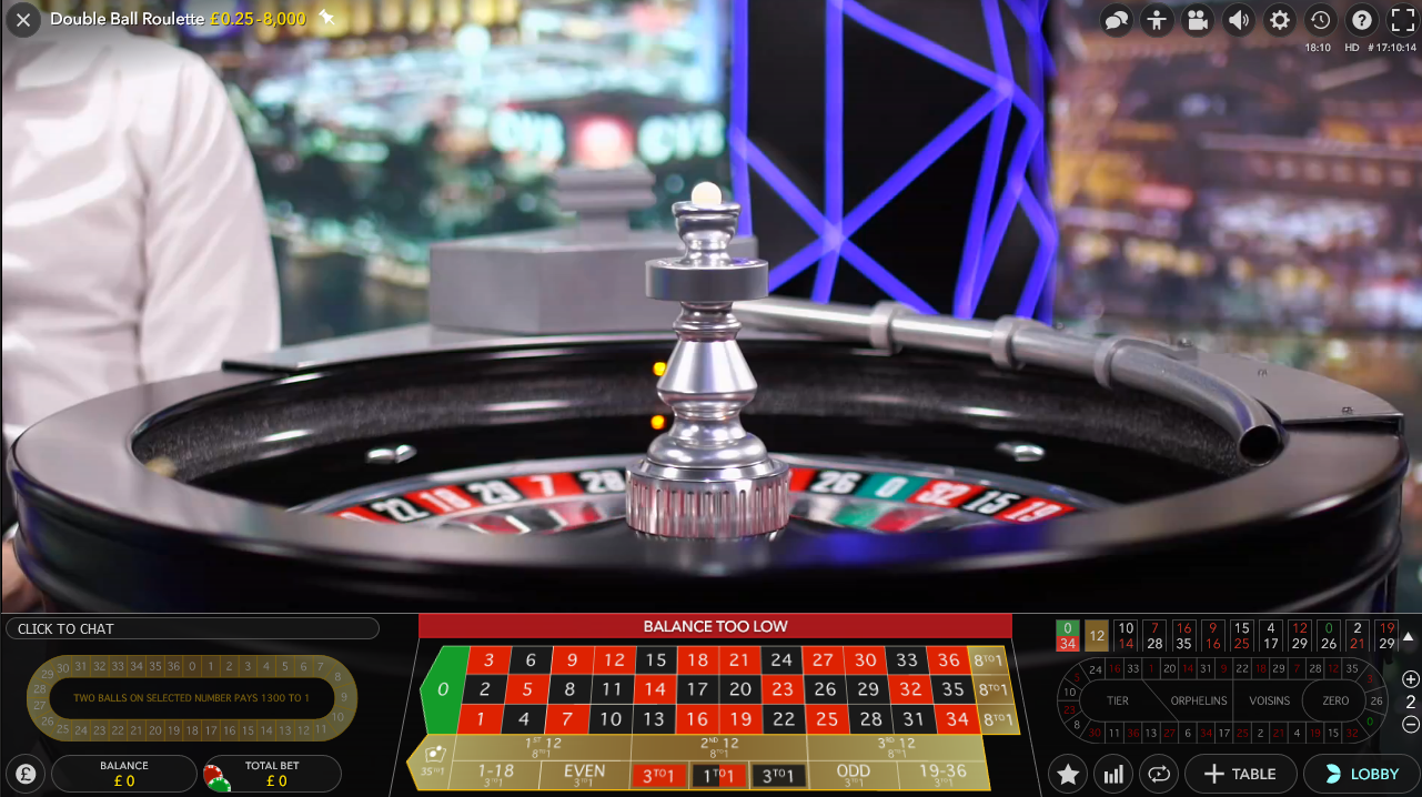 Double Ball Roulette from Unibet your How To Play guide
